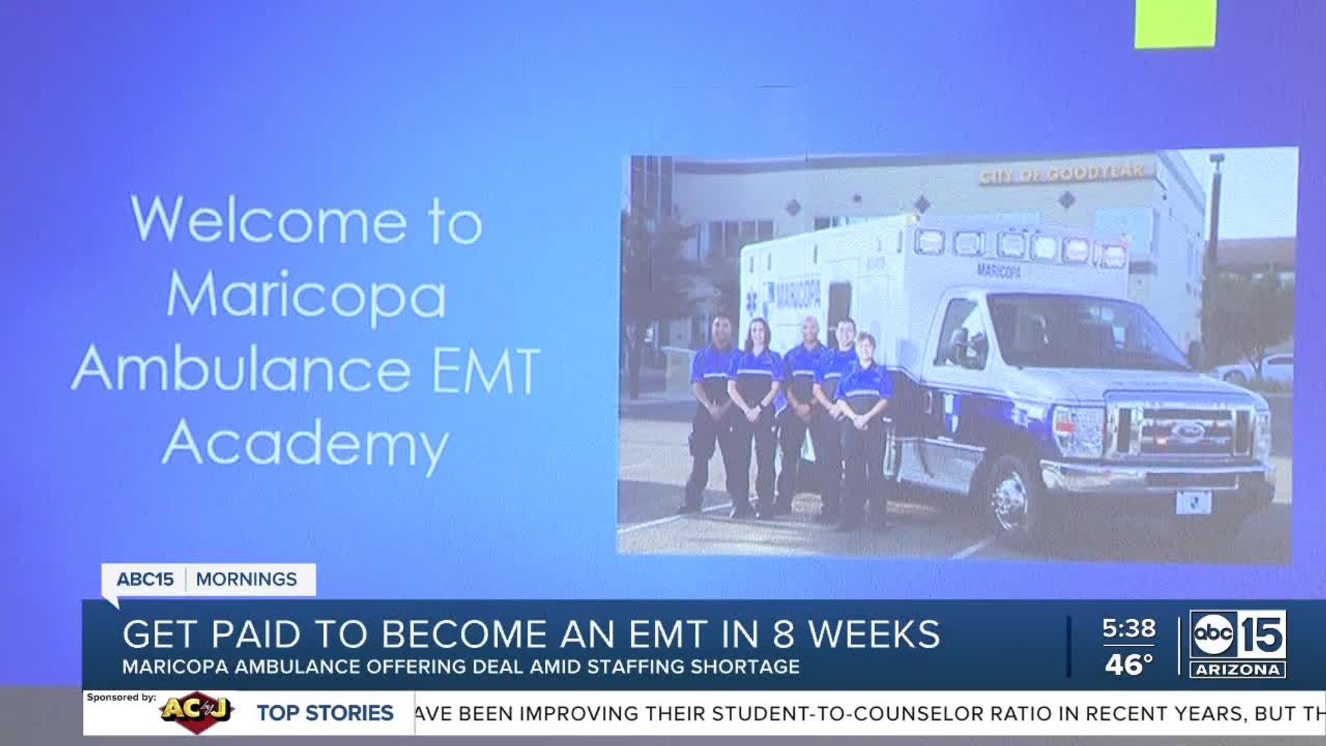 ⁣Maricopa Ambulance offering free EMT courses amid staff shortage