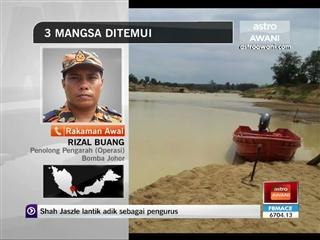 Tiga mangsa lemas ditemui