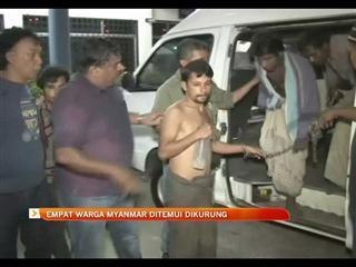 Empat warga Myanmar ditemui dikurung