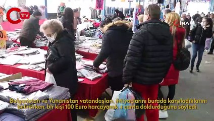 Edirne’de “Sosyete Pazarına” Bulgar ve Yunan akını