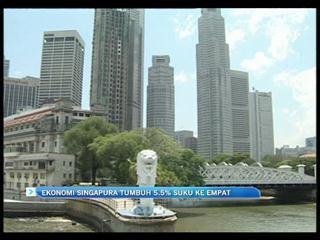 Ekonomi Singapura tumbuh 5.5% suku ke empat