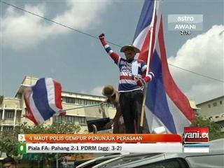 4 maut polis gempur penunjuk perasaan