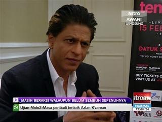 Shah Rukh Khan tetap beraksi walaupun cedera