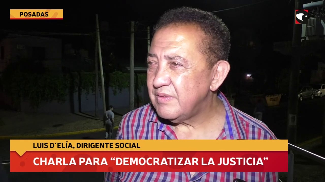 Charla para “democratizar la Justicia