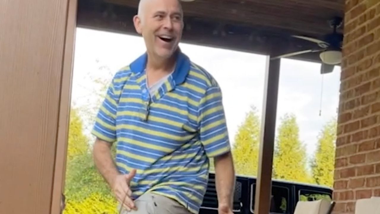 Dad With Parkinson's Surprises Kids With Movement After DBS Device Switched On | Happily TV
