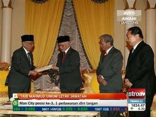 Taib Mahmud umum letak jawatan
