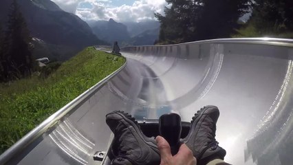 Amazing Alpine Slide Down Alps | Happily TV
