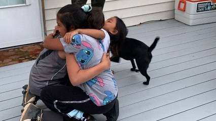 Girl Reunited With Family After 10 Month Covid Separation | Happily TV