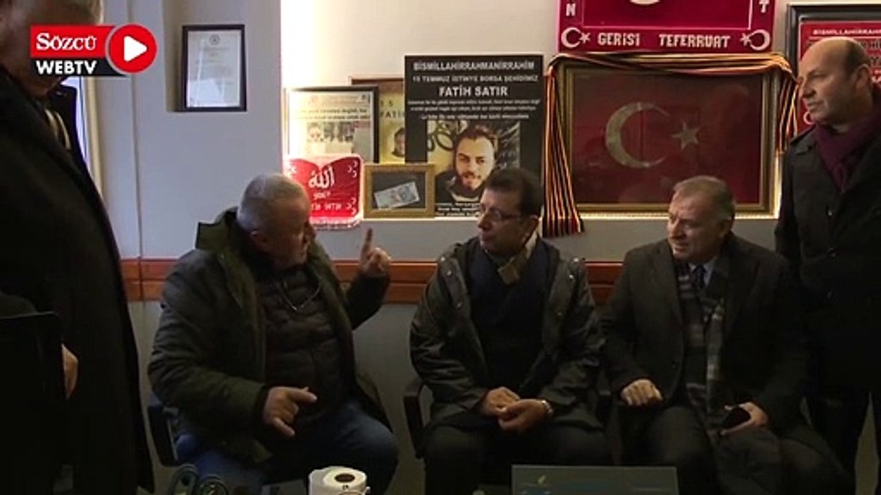 İmamoğlu 15 Temmuz şehidinin babasını ziyaret etti