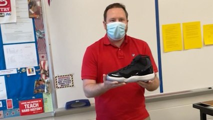 Students Surprise Teacher With Air Jordan 11s He Always Wanted | Happily TV