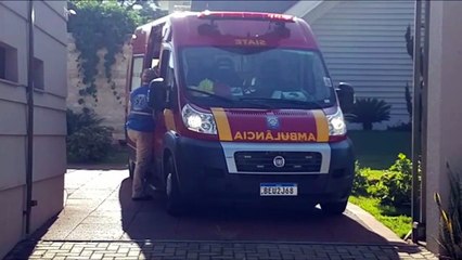 Mulher de 55 anos sofre queda em residência no Centro e fica ferida