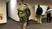 Soldier Surprises Dad In Business Meeting On Return From Deployment | Happily TV