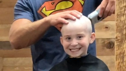 Adopted Boy Has Head Shaved To Look Like Father Figure Grandpa | Happily TV