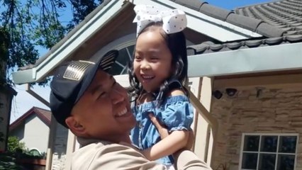 Military Dad Surprises Daughter With Birthday Homecoming | Happily TV