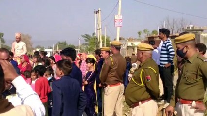 IPS दूल्हे की शादी, POLICE सुरक्षा में निकाली निकासी