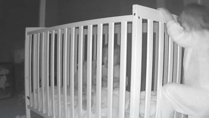 Boy Escapes Crib To Comfort Crying Little Brother Back To Sleep | Happily TV