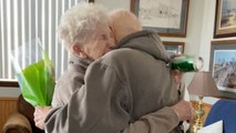 Husband Of 63 Years Surprises Wife On Birthday After Quarantine Apart | Happily TV