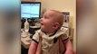 Baby Beams With Joy As Hearing Aid Activated And Hears Parents Speak | Happily TV