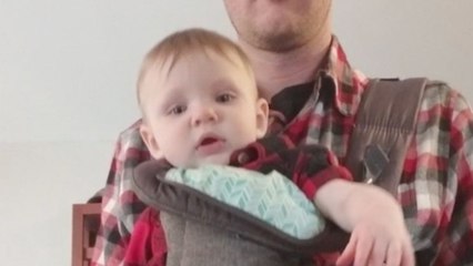 Dad Passes Time With Baby By Creating Hilarious Dance | Happily TV