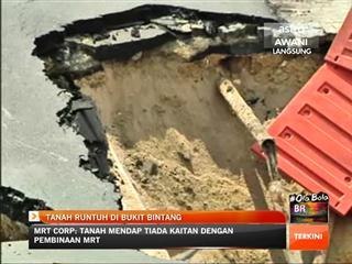 Kejadian tanah runtuh kedua berlaku di Jalan Imbi