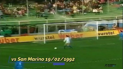 "ROBERTO BAGGIO-DAY":TUTTI I GOAL DI ROBERTO BAGGIO CON L'ITALIA!