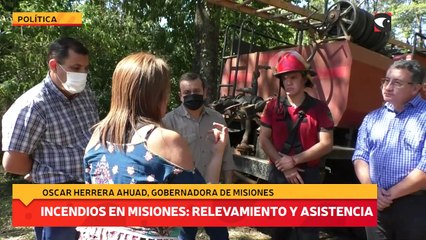 Incendios en Misiones relevamiento y asistencia