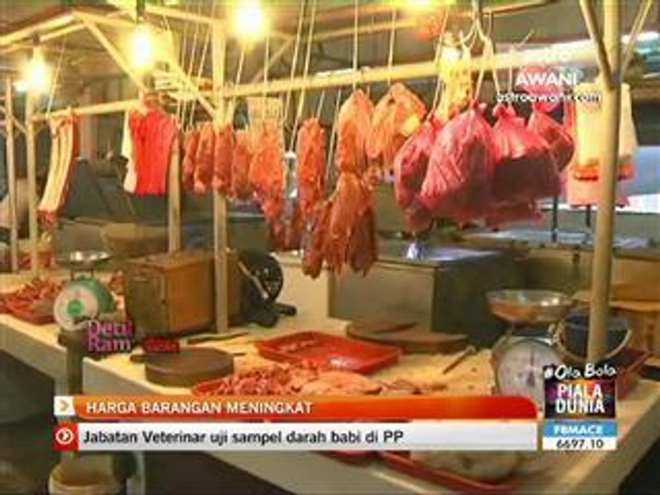 Harga barangan meningkat