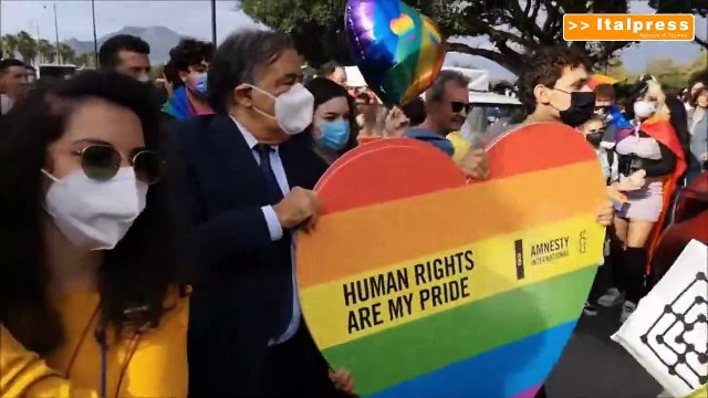 Leoluca Orlando al Palermo Pride Bocciatura ddl Zan atto eversivo