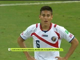 Costa Rica beats Greece, moves on to quarter finals