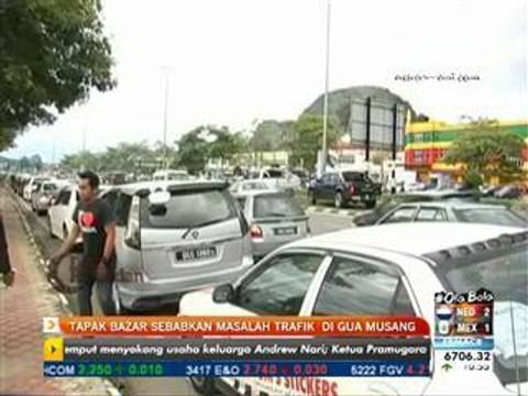 Tapak bazar sebabkan masalah trafik Gua Musang