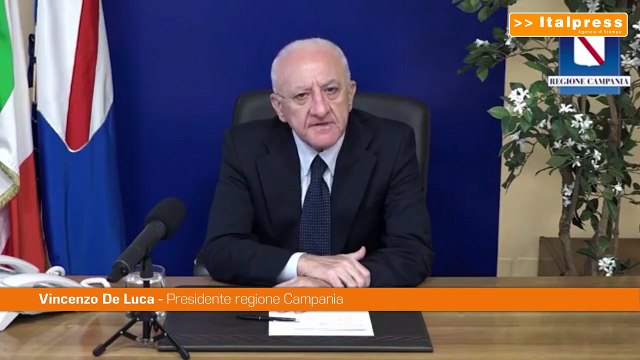 Vaccino, De Luca Possiamo fare la terza dose a tutti