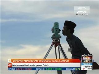 Cerapan anak bulan di Menara Kuala Lumpur