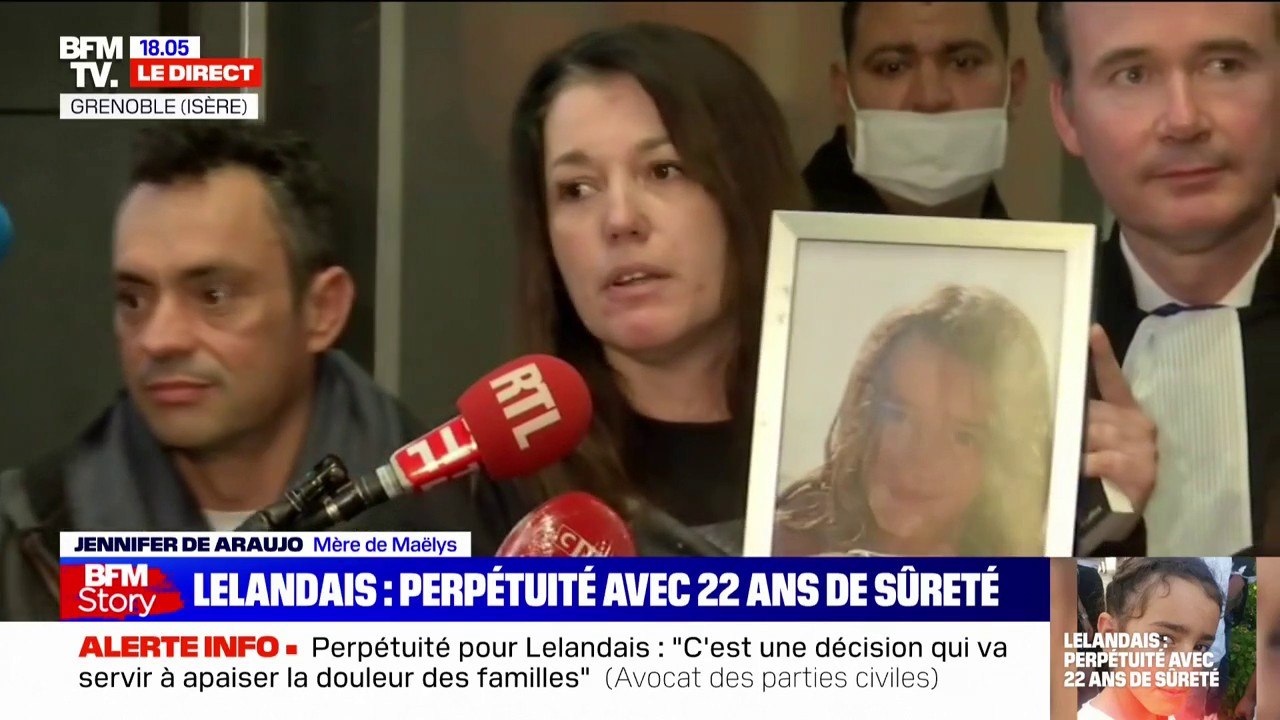 Jennifer De Araujo, mère de Maëlys: "Je suis contente du verdict. La perpétuité c'est ce qu'on a pris nous en ayant plus Maëlys"