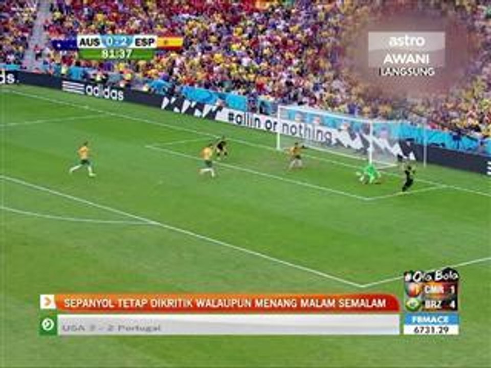 Sepanyol tetap dikritik walaupun menang