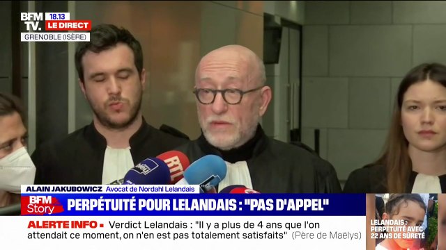 L'avocat de Nordahl Lelandais annonce qu'il ne fera pas appel de sa condamnation à perpétuité