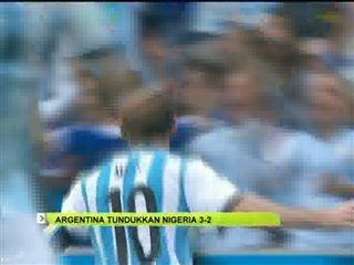 Argentina, Nigeria ke pusingan kalah mati