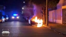 En un acto vandálico, un Volkswagen Bora fue incendiado frente a un domicilio en  Arboledas