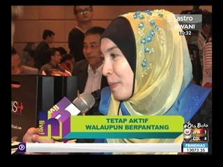 Lisdawati tetap aktif walaupun berpantang