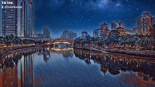 Night in Chinese city