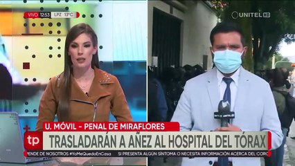 Alistan traslado de Jeanine Añez a un centro de salud