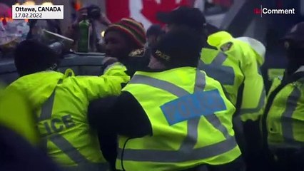 بدون تعليق: الشرطة الكندية تباشر عملية إخلاء أوتاوا من المحتجين على التدابير الصحية