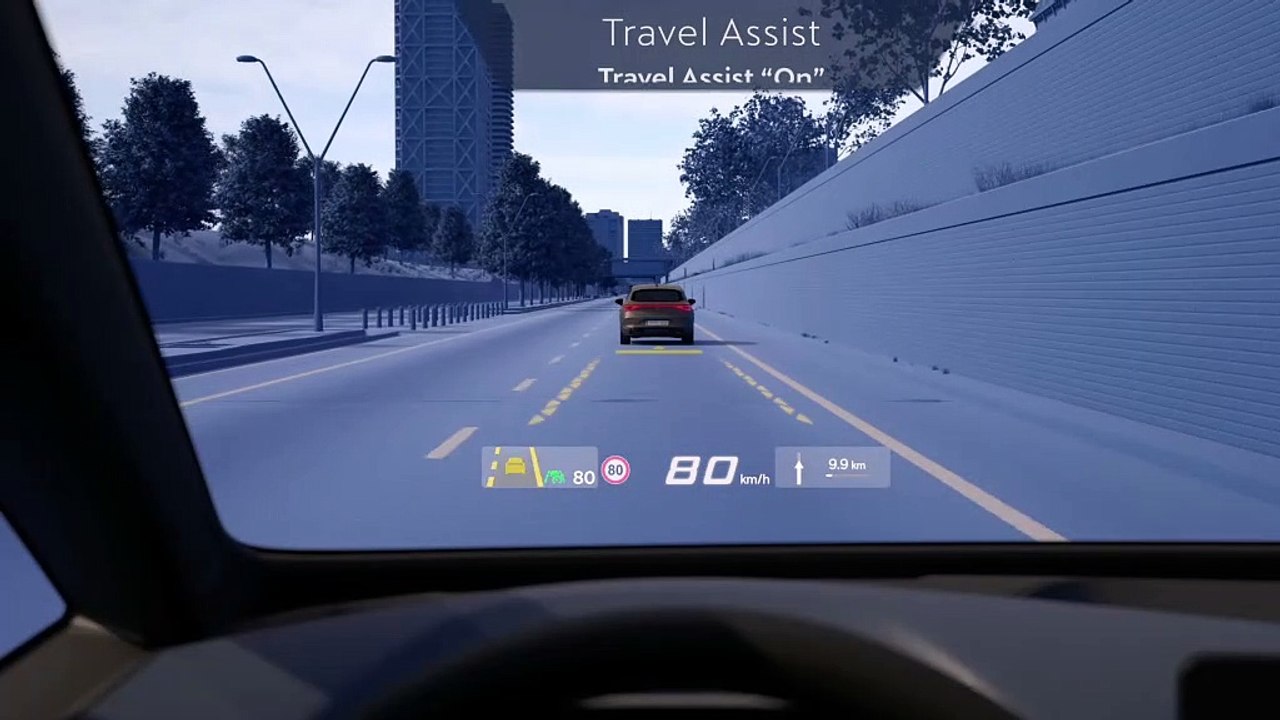 Cupra Born: Conduite assistée Travel Assist avec Affichage tête haute à réalité augmentée (AR HUD)