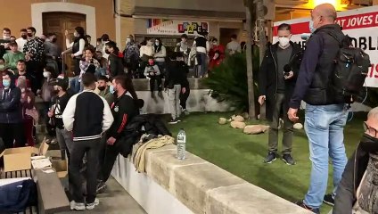 Concentració a Pego en suport dels joves antifeixistes (18-2-22)