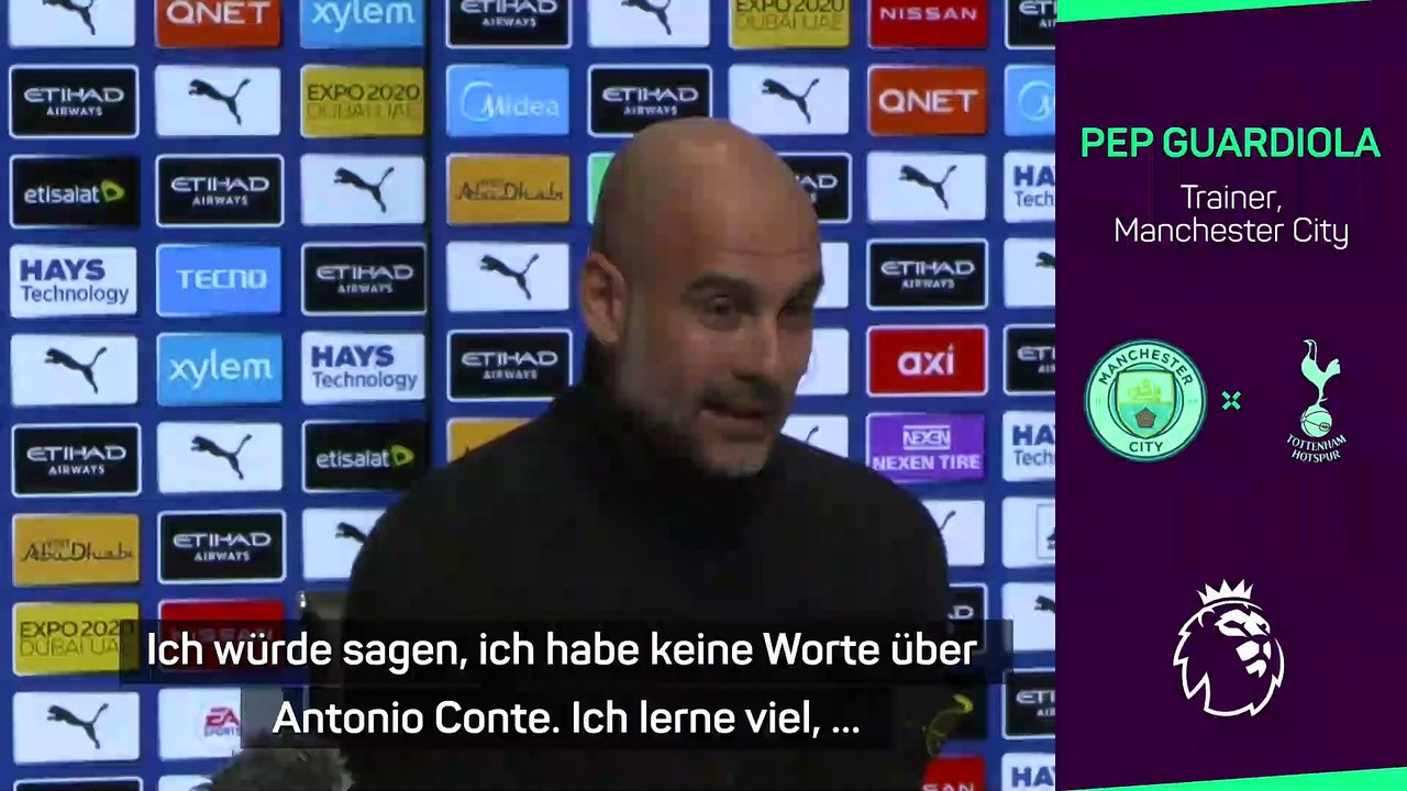 Guardiola vor Spurs: 'Lerne viel von Conte'