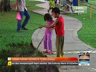 Kanak-kanak Rohingya terbelenggu