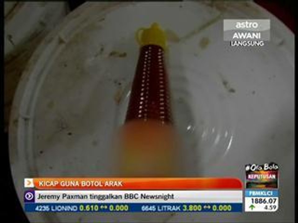 Kicap guna botol arak