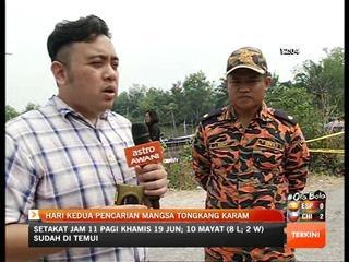 Hari ke-2 pencarian mangsa tongkang karam