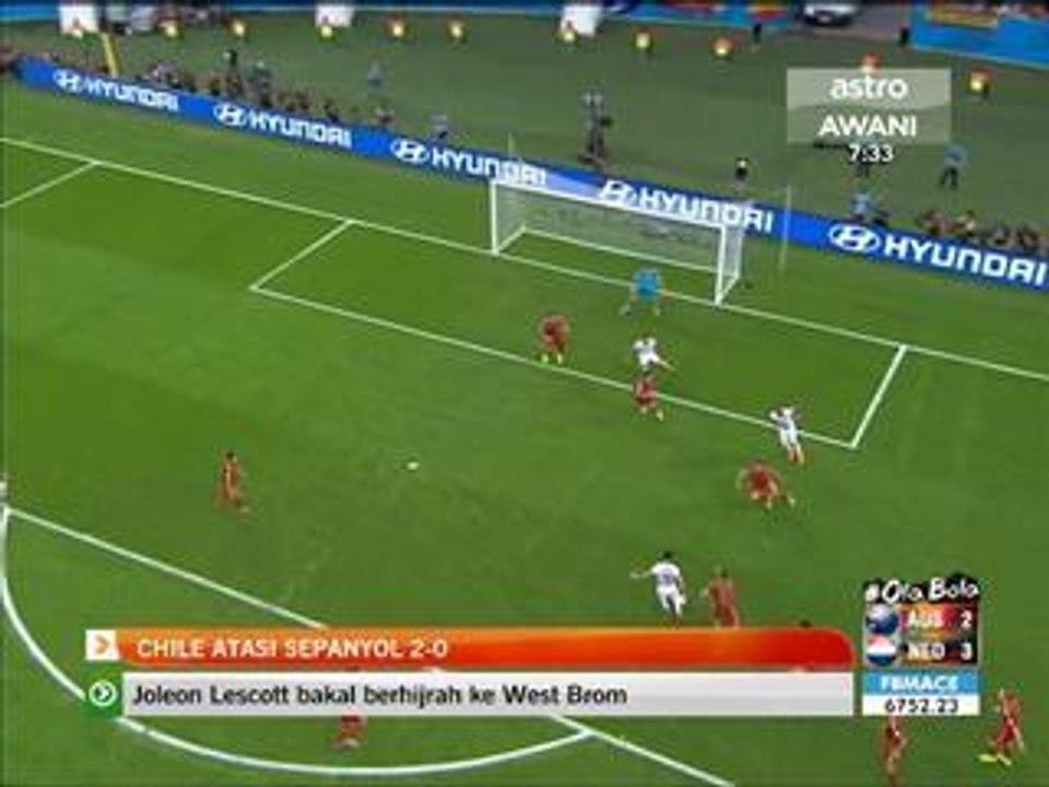 Chile atasi Sepanyol 2-0