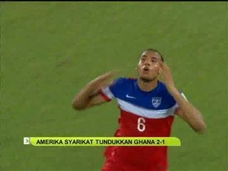 Amerika Syarikat menang 2-1 ke atas Ghana