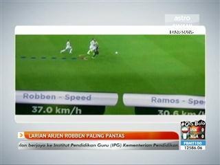 Larian Arjen Robben paling pantas